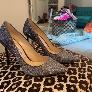 Jimmy Choo Glitter Heels